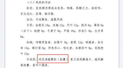 连花清瘟、连花清咳列入《山东省2023年冬春季呼吸道感染性疾病中医药防治方案》